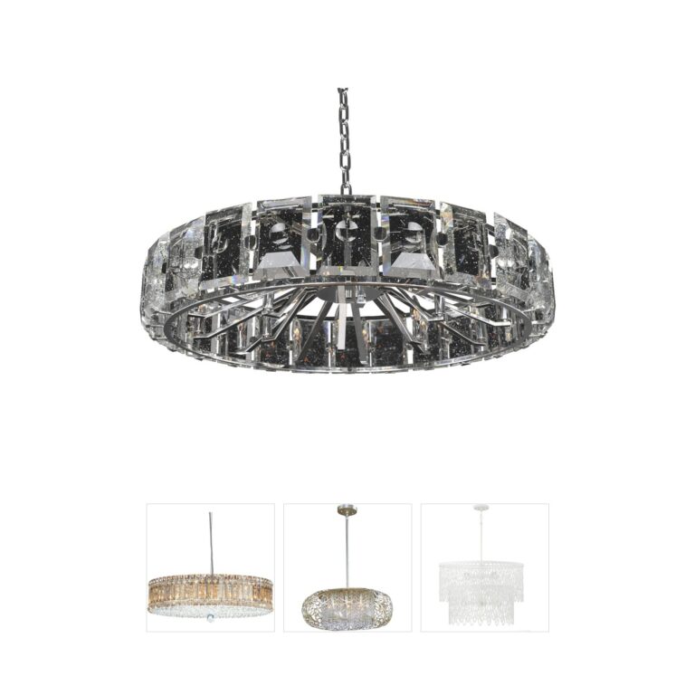 Kalco Giada Stainless Steel & Crystal 8-Light Pendant