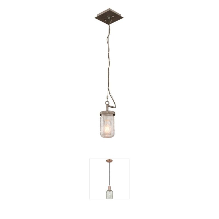 Kalco Highland Country Iron Mini Pendant