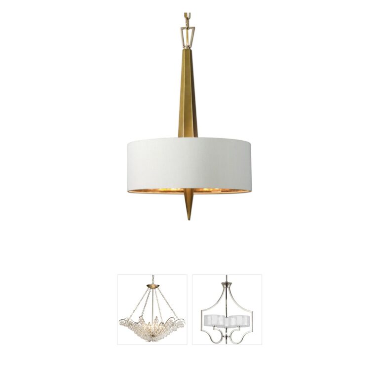 Uttermost Obeliska Light Gold Chandelier