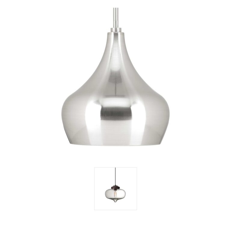 Progress Lighting Onion LED Brushed Nickel Pendant
