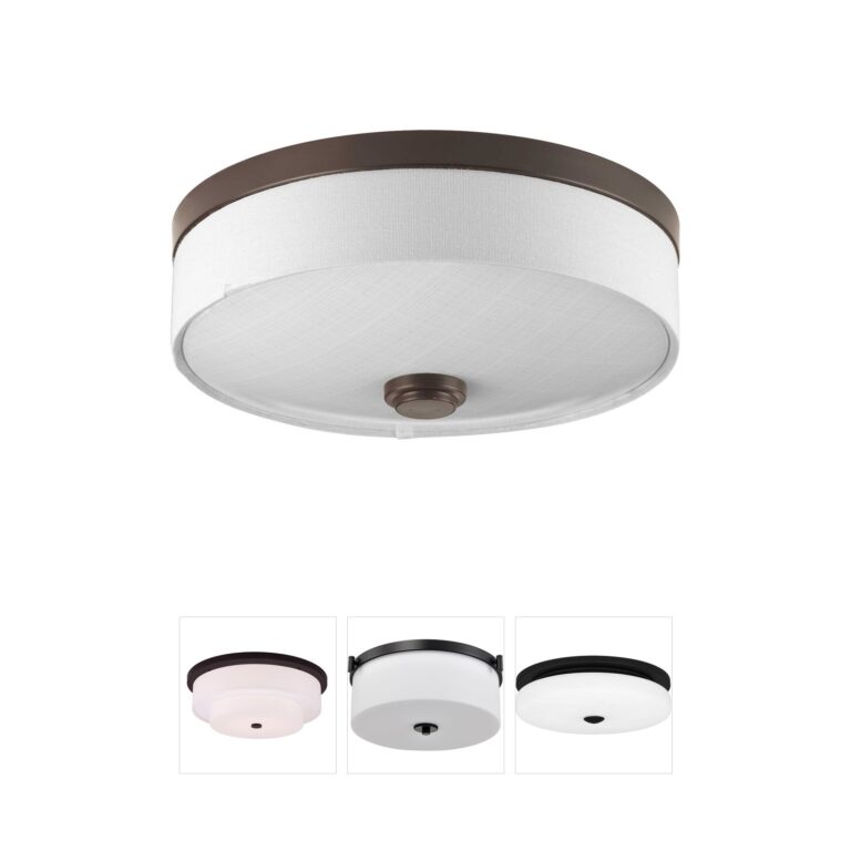 Progress Weaver LED 10" Antique Bronze Flush Mount