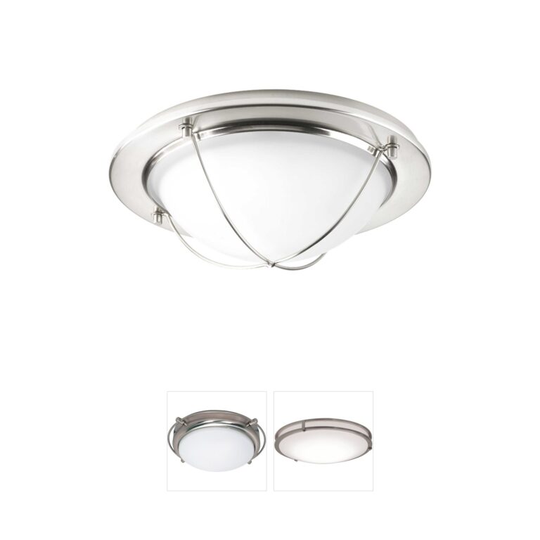 Progress Lighting Portal LED Etched Glass Flush Mount