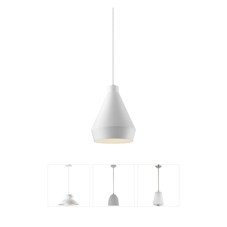 Sonneman Koma Satin White Pendant