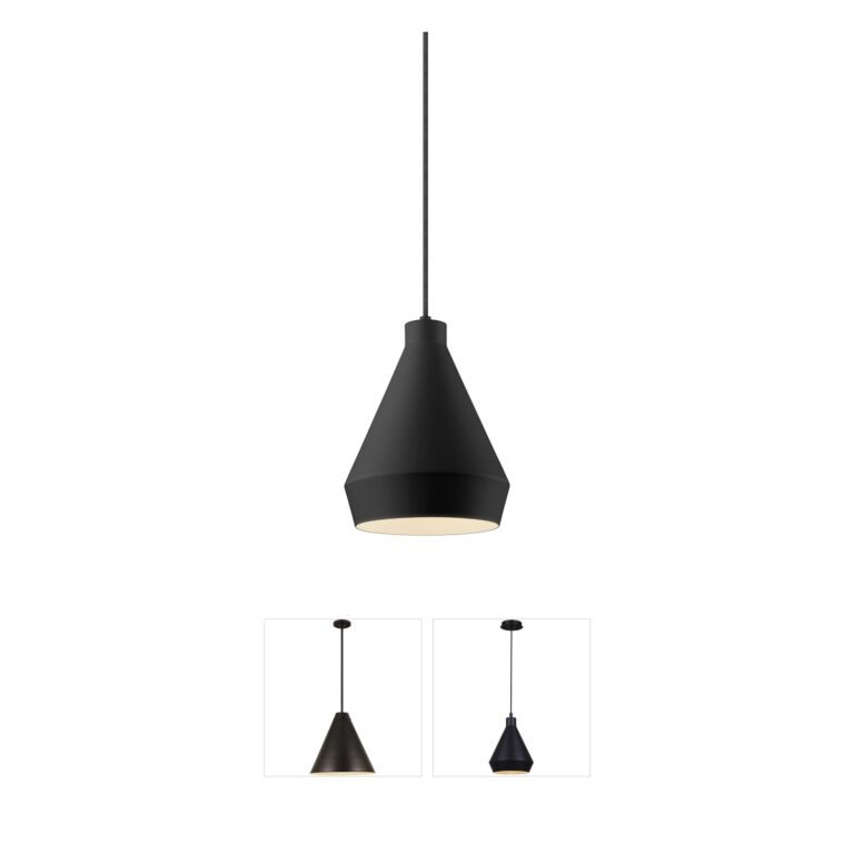 Sonneman Koma Satin Black LED Pendant