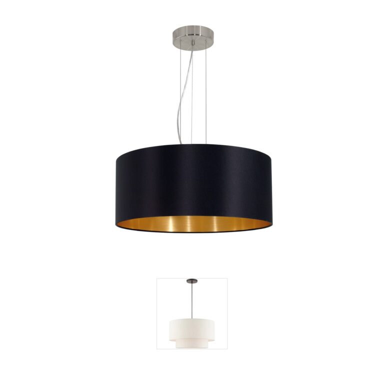 Eglo Maserlo 3-Light Satin Nickel Steel Pendant