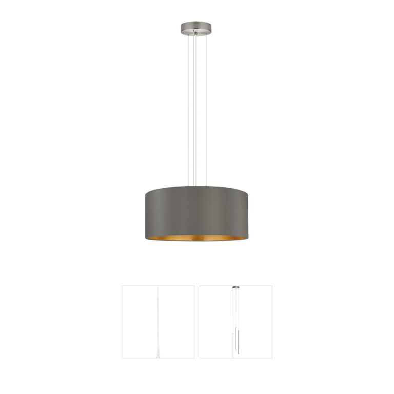 Eglo Maserlo 3-Light Satin Nickel Steel Pendant