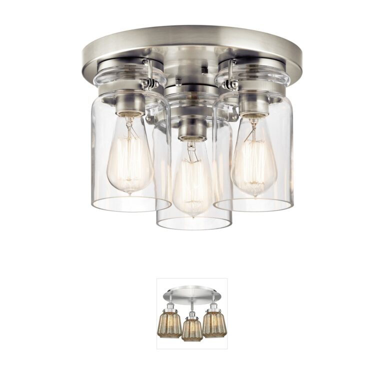 Kichler Brinley 11" Brushed Nickel Flush Mount