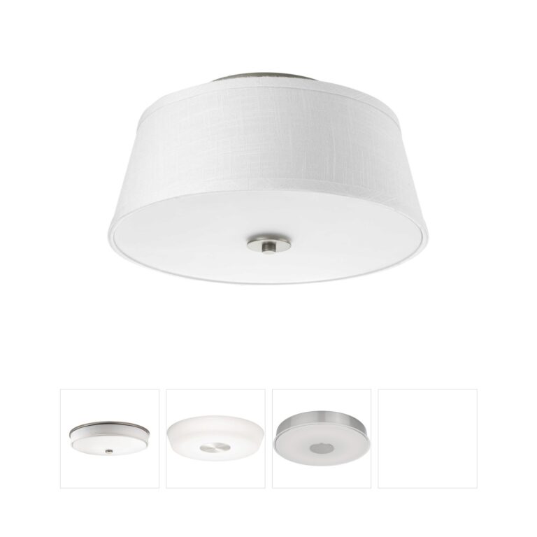Progress Lighting Arden Collection Brushed Nickel Flush Mount