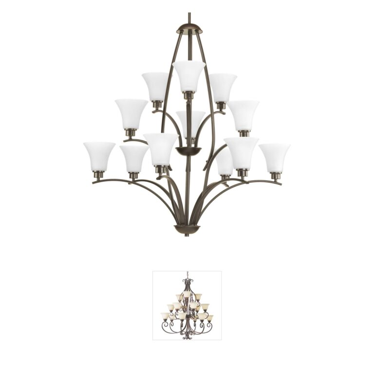 Progress Lighting Joy Collection Antique Bronze Steel Chandelier