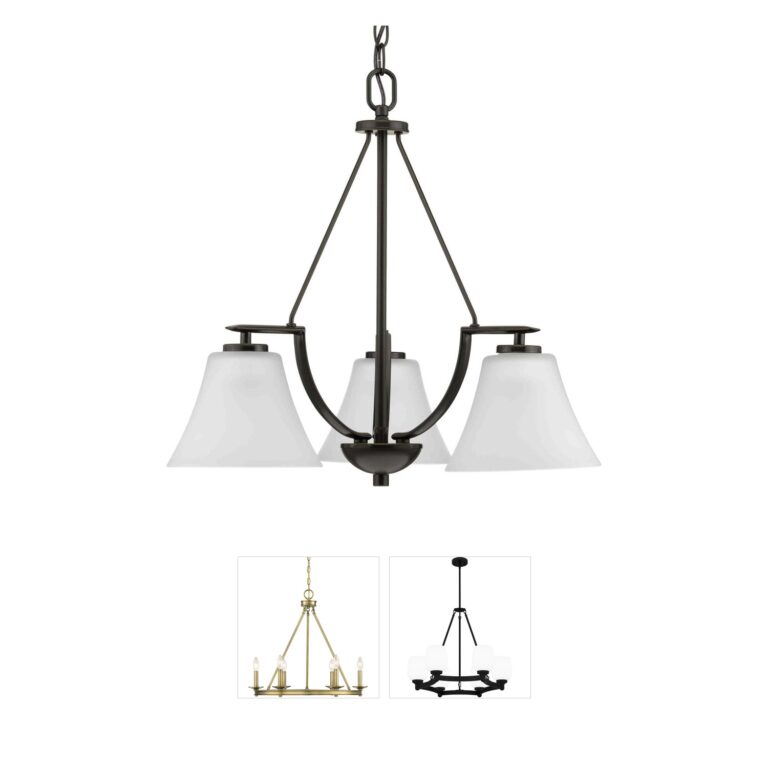 Progress Bravo Antique Bronze Steel Chandelier