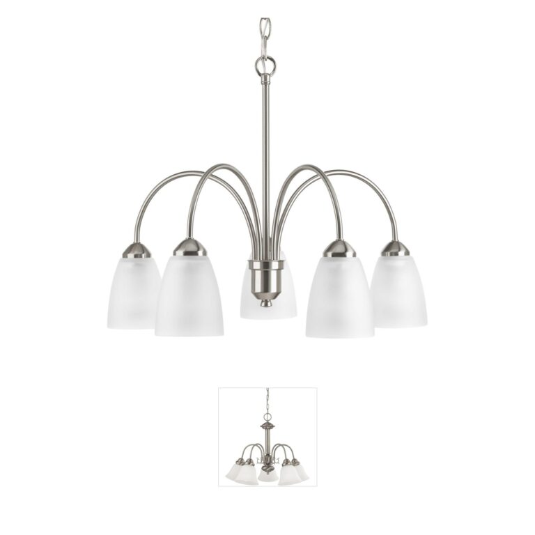 Progress Lighting Gather 5-Light Brushed Nickel Chandelier