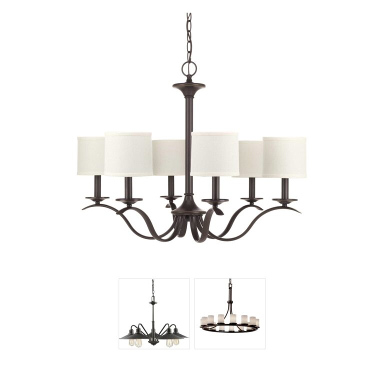 Progress Lighting Inspire 6-Light Antique Bronze Chandelier