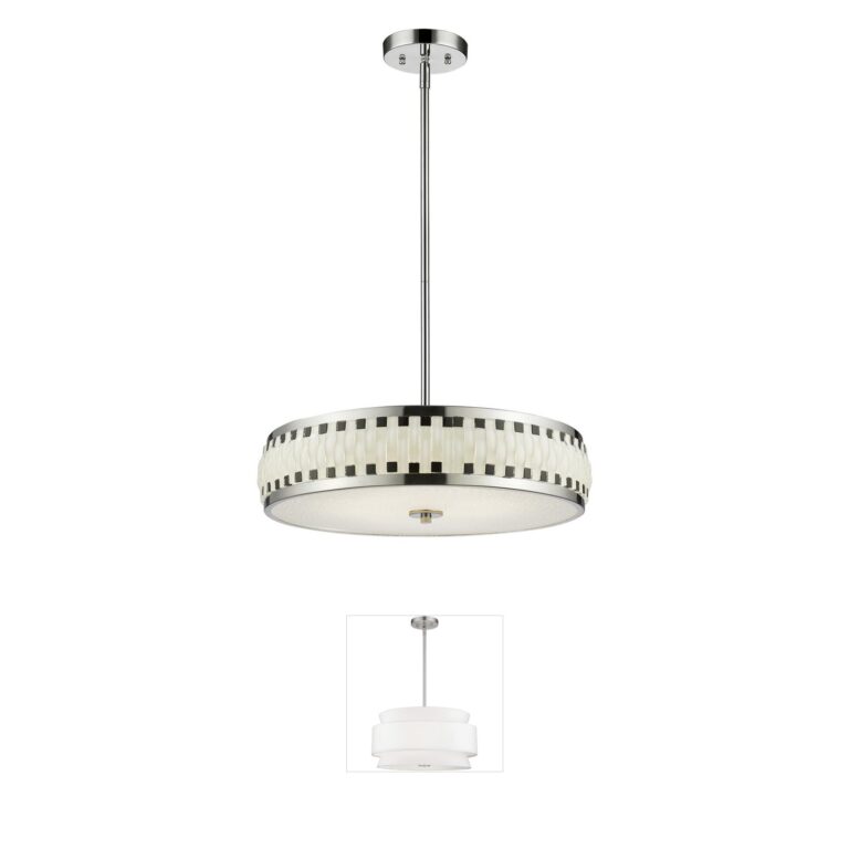 Z-Lite Sevier Chrome & Glass LED Chandelier