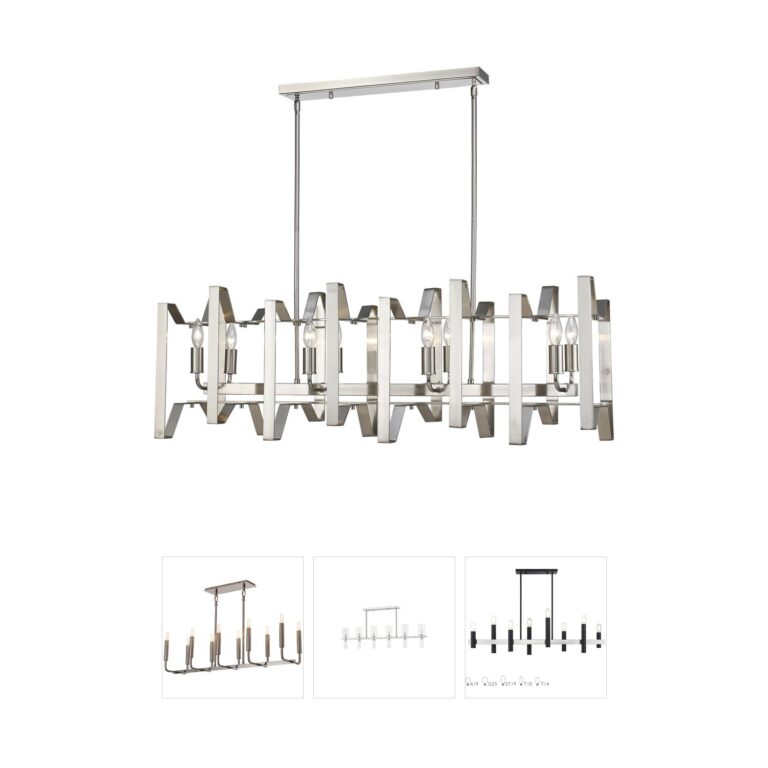 Z-Lite Marsala Steel 8-Light Linear Chandelier