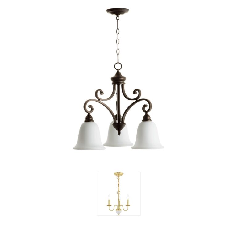 Quorum Bryant Oiled Bronze Mini Chandelier