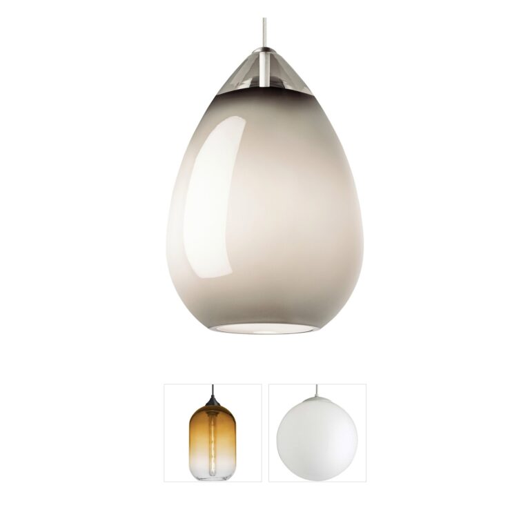 Visual Comfort Modern Collection Sean Lavin Alina Grande Teardrop Glass Pendant
