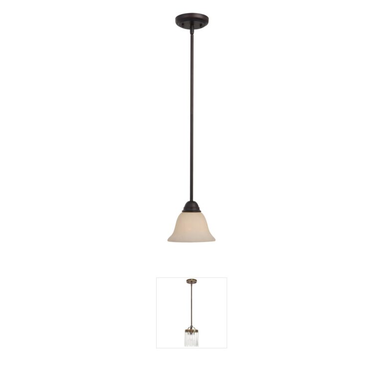 Maxim Lighting Manor Oil Rubbed Bronze Mini Pendant with Frosted Ivory Glass