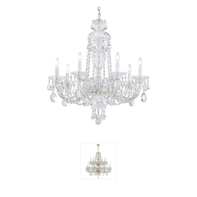 Schonbek Sterling 7-Light Crystal Chandelier
