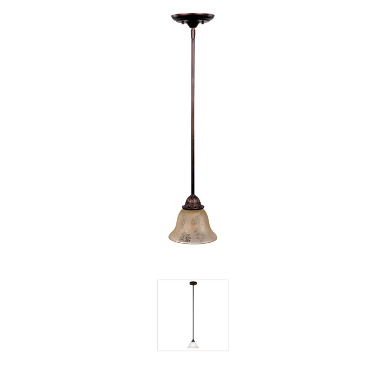Maxim Lighting Symphony Screen Amber Glass Mini Pendant