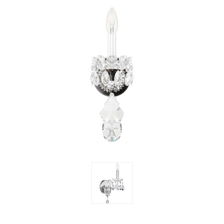 Schonbek New Orleans Heritage Crystal Wall Sconce in Heirloom Bronze