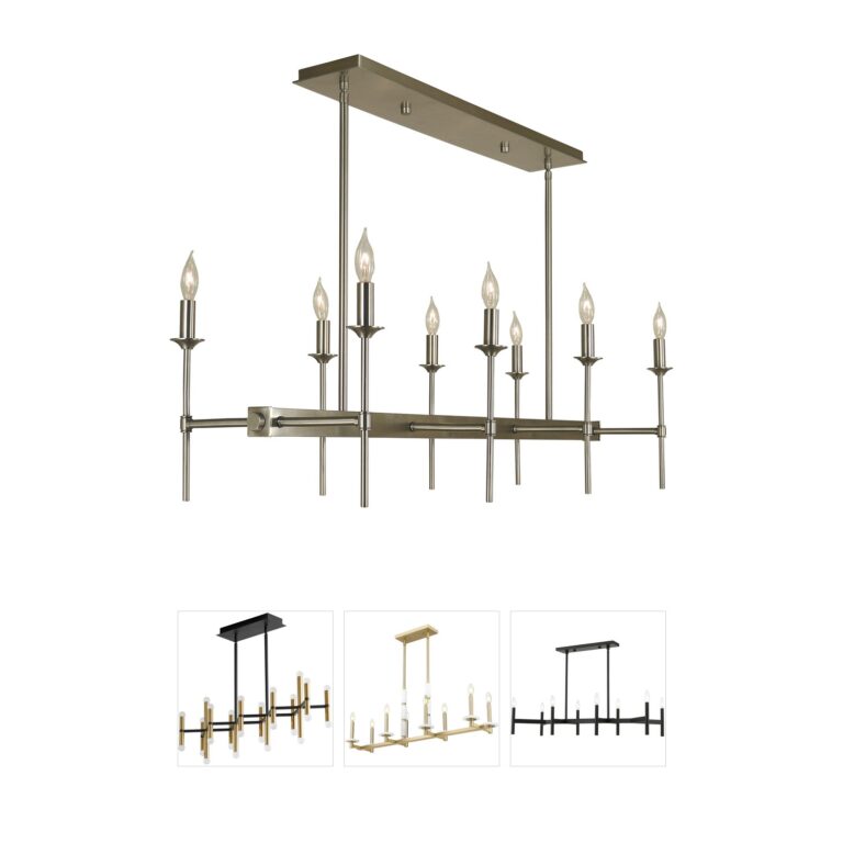 Framburg Chandler 8-Light Antique Brass Island Chandelier