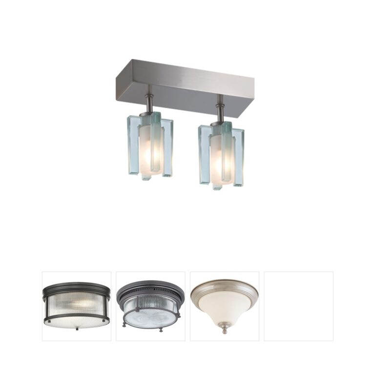 Jesco Akina Satin Nickel Flush Mount