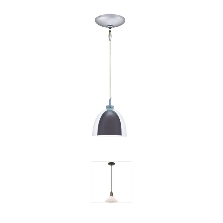 Jesco Lina Collection Satin Nickel Mini Pendant