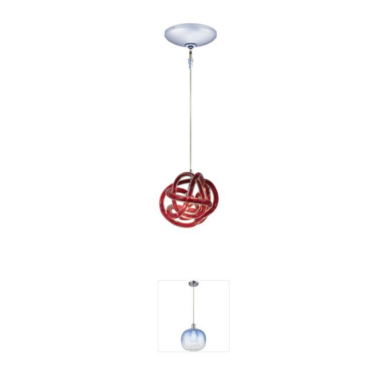 Jesco Envisage Vi Red Glass Mini Pendant