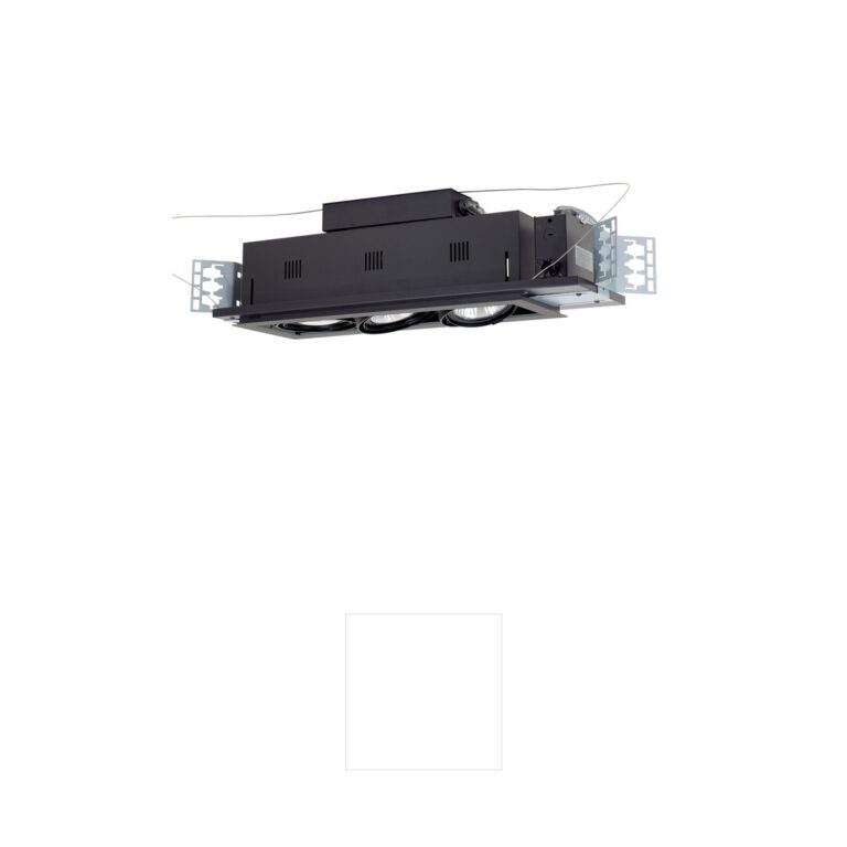 Jesco Signature Collection Silver & Black 3-Light Adjustable Recessed Fixture