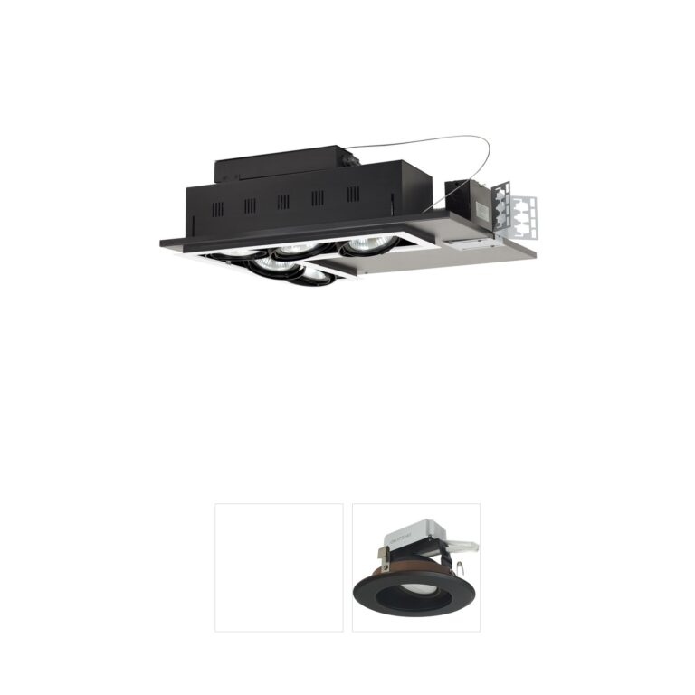 Jesco Lighting Signature 5-Light PAR30 Adjustable Recessed Fixture in White and Black