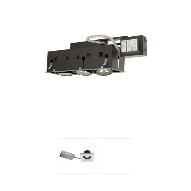 Jesco Lighting Signature 3-Light Silver and Black Recessed Multi-Light