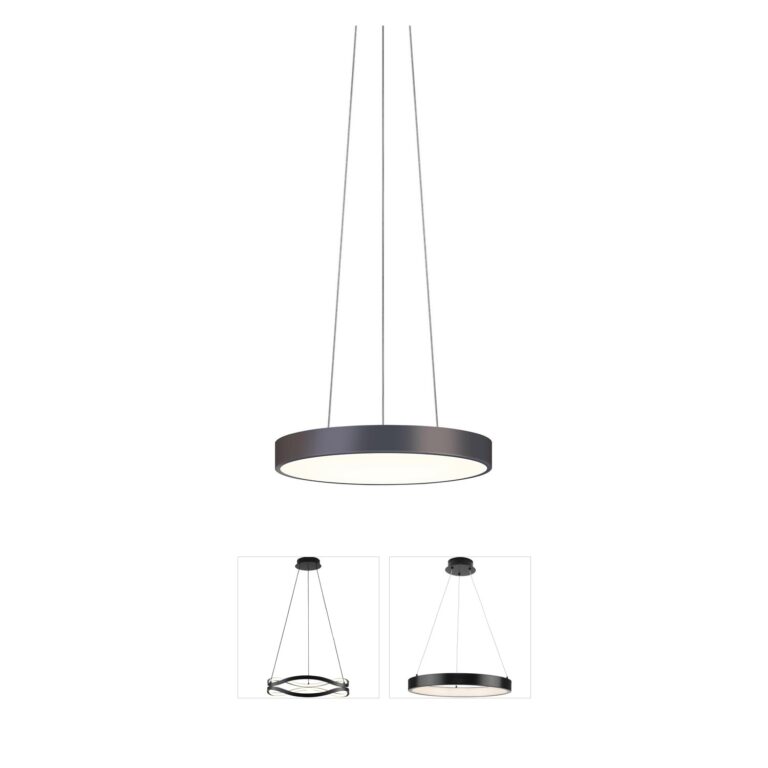 Sonneman Lighting Pi Black Bronze Ring LED Pendant