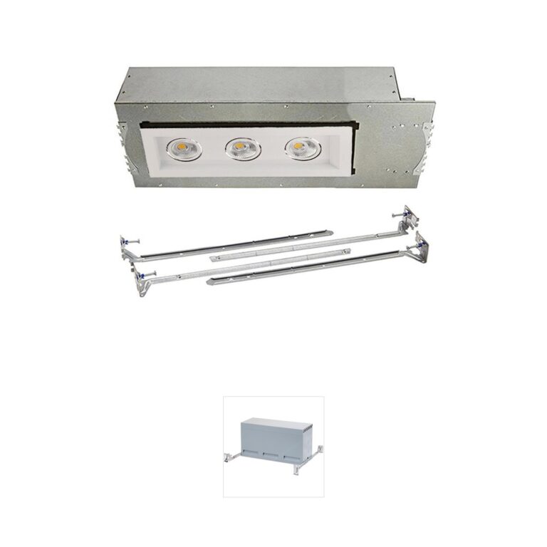 WAC Lighting Mini LED Multiple Spots Three-Light White Recessed Trim
