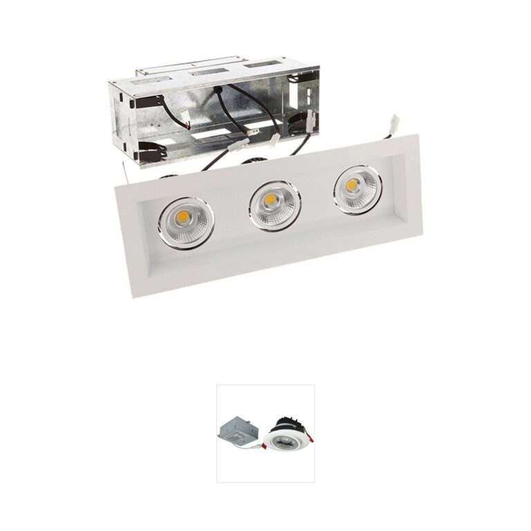 WAC Lighting Mini LED Multiple Spots 3-Light White Remodel Housing
