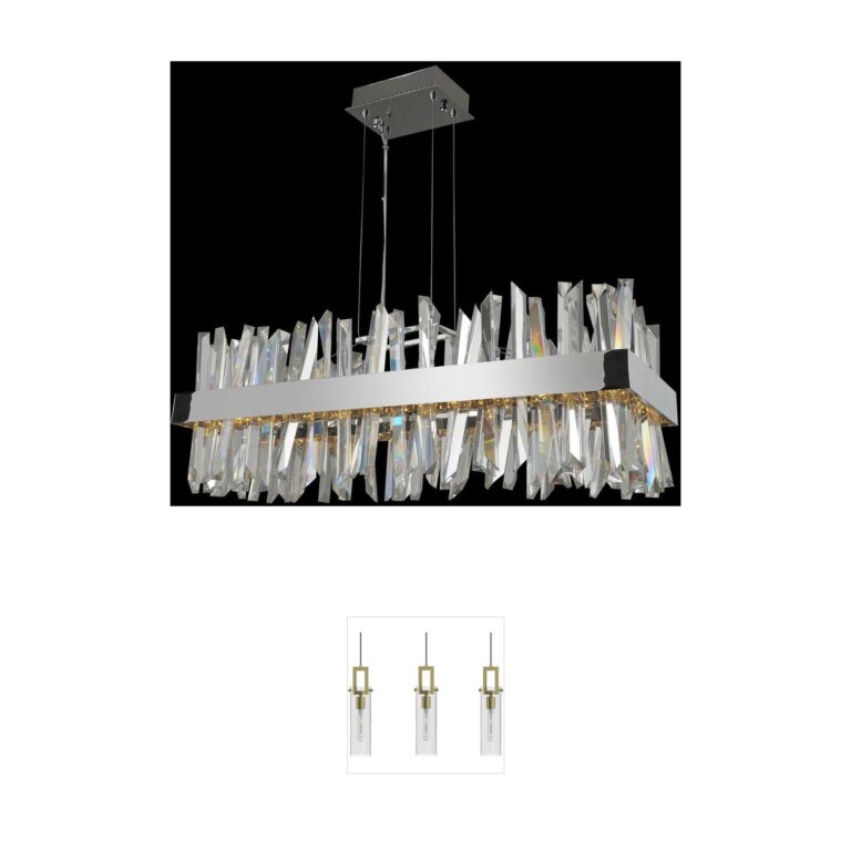 Allegri Glacier Chrome LED Island Light