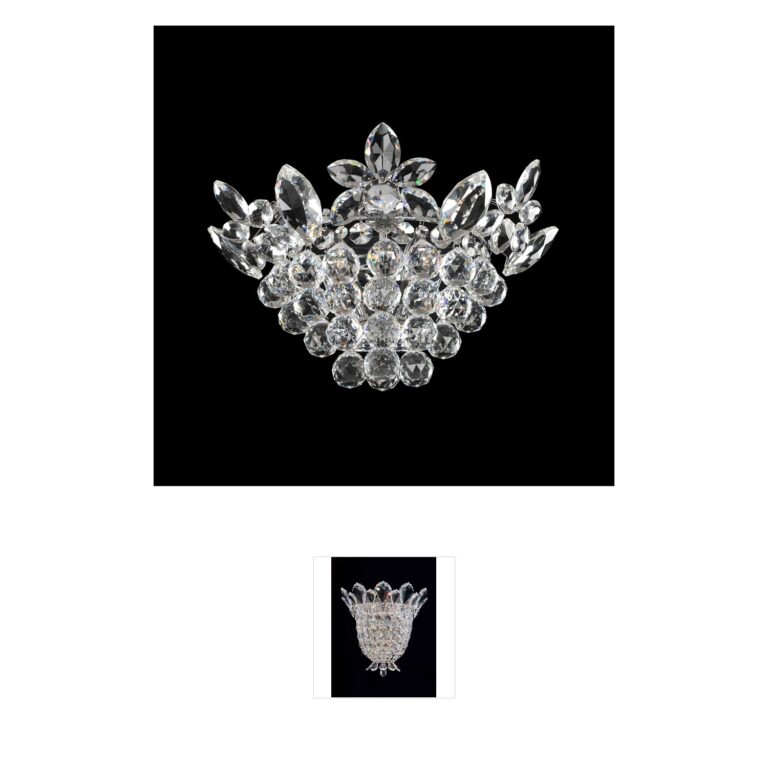 Allegri Treviso 18K Gold Wall Sconce with Firenze Crystals