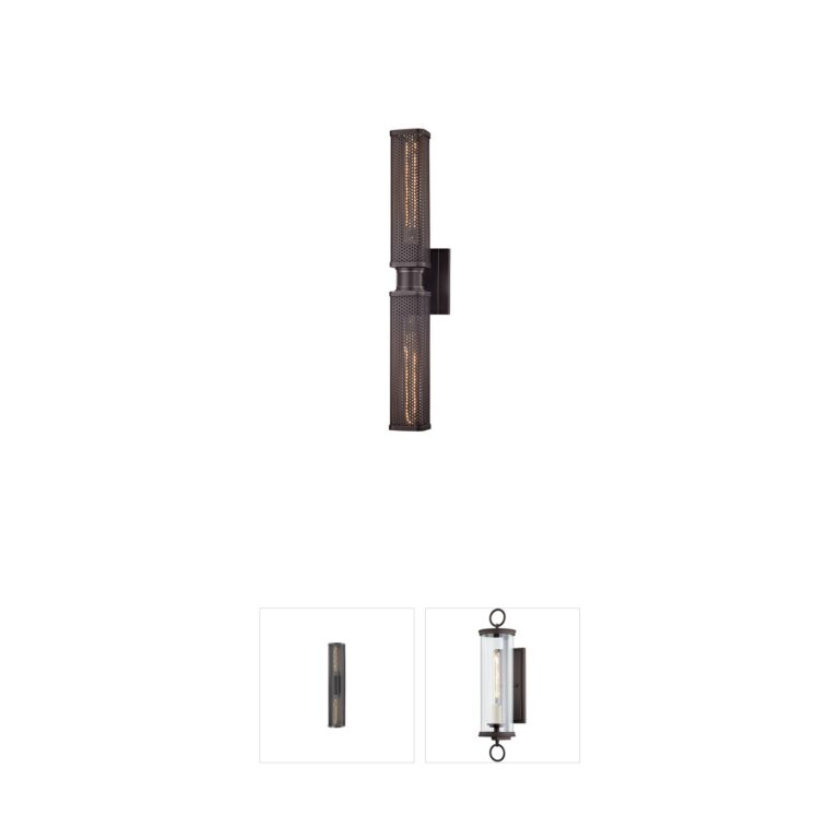 Hudson Valley Gibbs Old Bronze Steel Wall Sconce