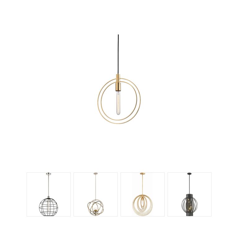 Hudson Valley Masonville Aged Brass Pendant Light