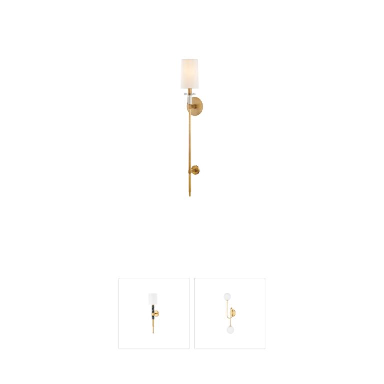 Hudson Valley Amherst Aged Brass Wall Sconce