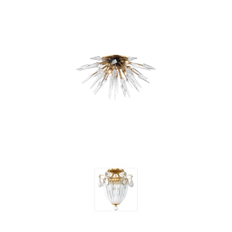 Hudson Valley Sparta Aged Brass Semi-Flush Mount