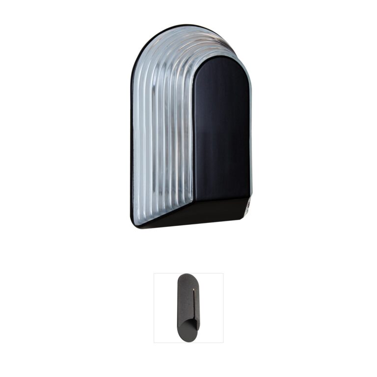 Besa Lighting 3062 Series Black Aluminum Outdoor Wall Sconce