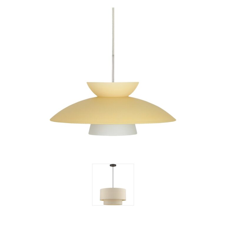 Besa Lighting Trilo 15 Satin Nickel LED Pendant