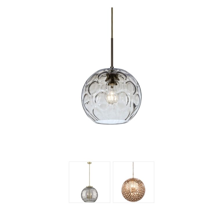 Besa Lighting Bombay Bronze Clear Glass Pendant