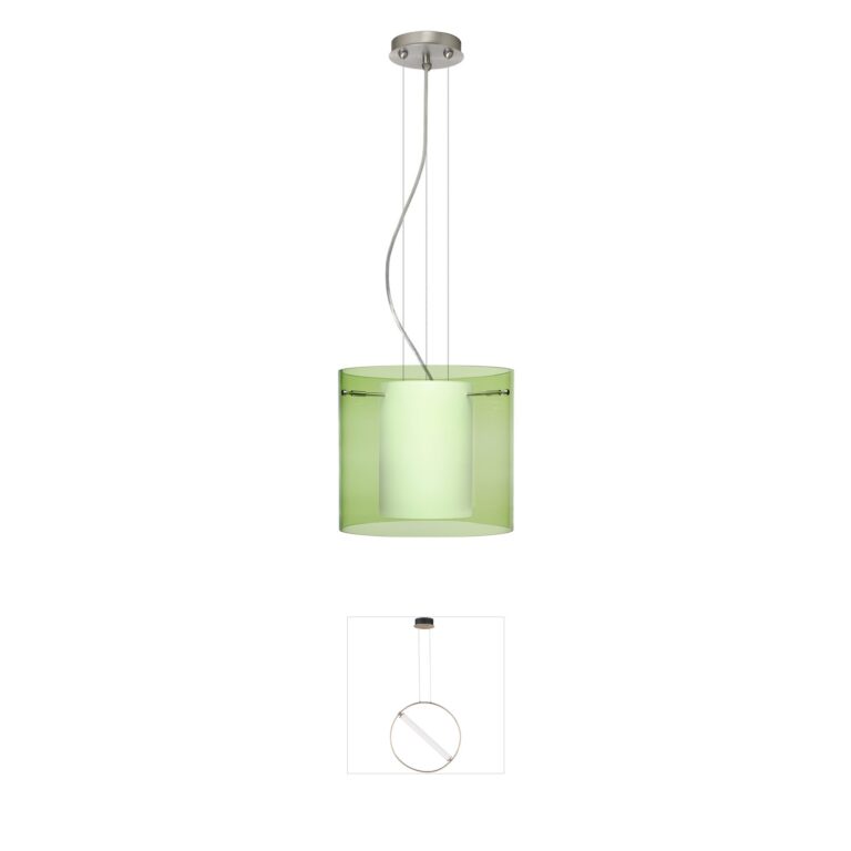 Besa Lighting Pahu 12 Satin Nickel LED Pendant
