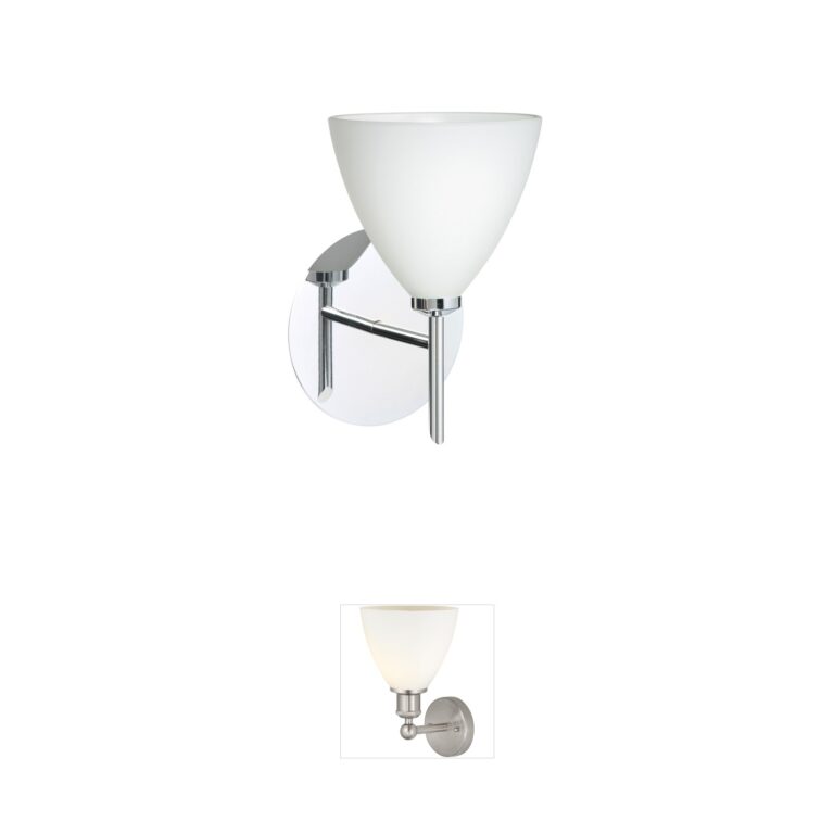 Besa Lighting Mia Chrome Opal Matte Mini Sconce