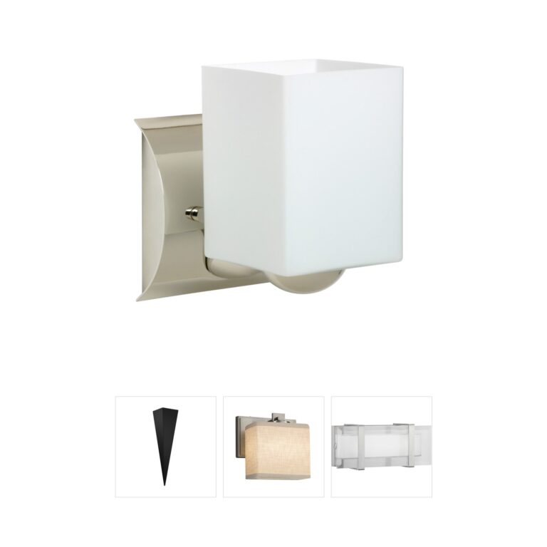 Besa Lighting Rise Chrome & Opal Matte Mini Sconce