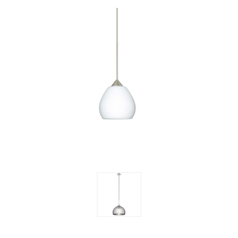 Besa Lighting Tay Tay Satin Nickel Pendant