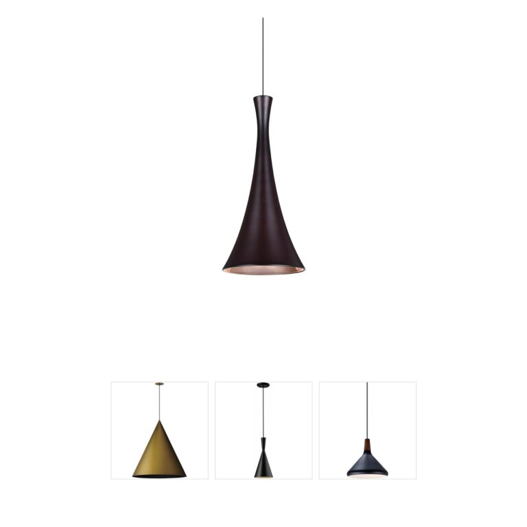 Besa Lighting Rondo Bronze LED Cord Pendant