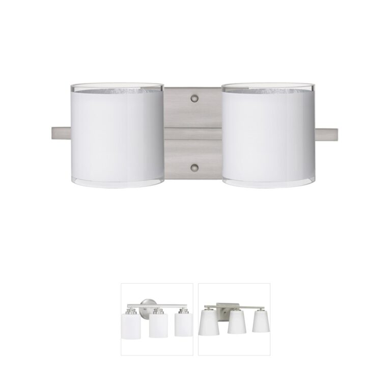 Besa Lighting Pogo Satin Nickel Vanity Light