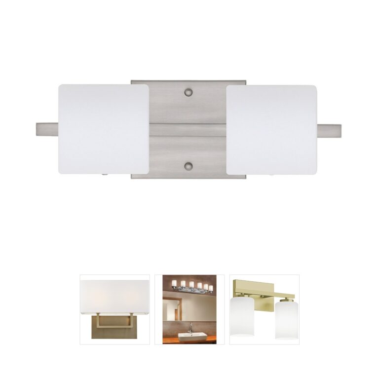 Besa Lighting Paolo Satin Nickel Vanity Light